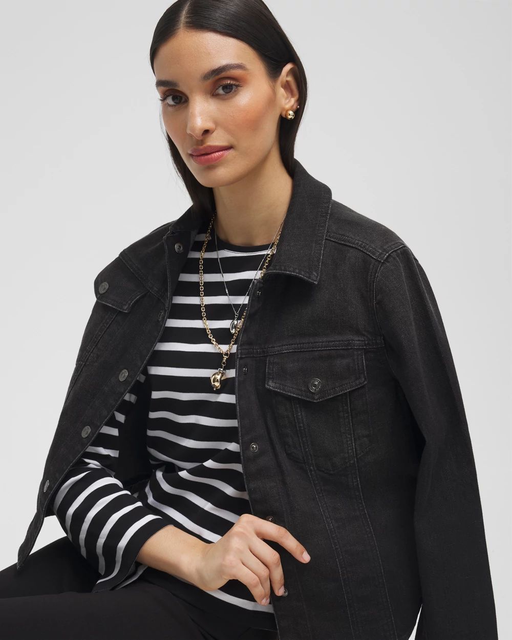 Striped Long Sleeve Tee | Chico's